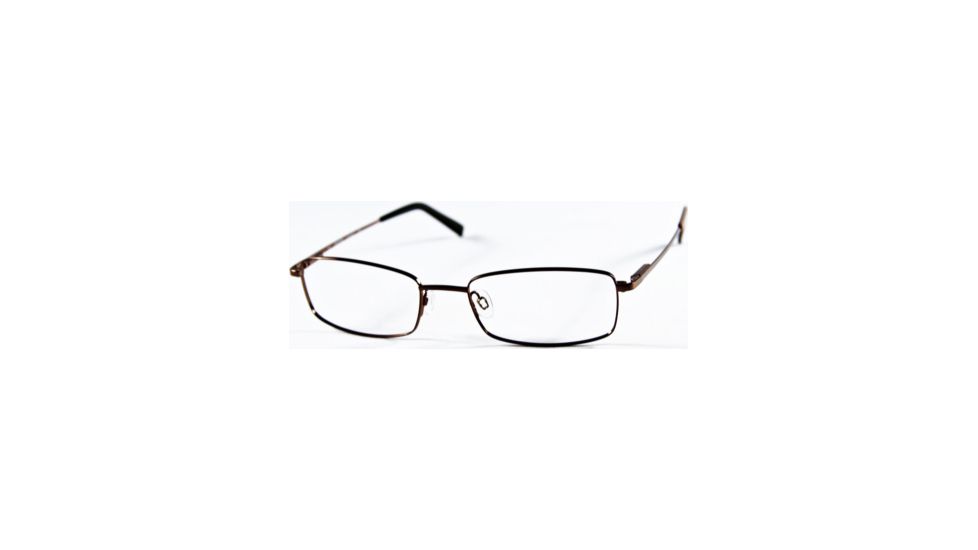National NA0240 Eyeglass Frames - Shiny Dark Brown Frame Color