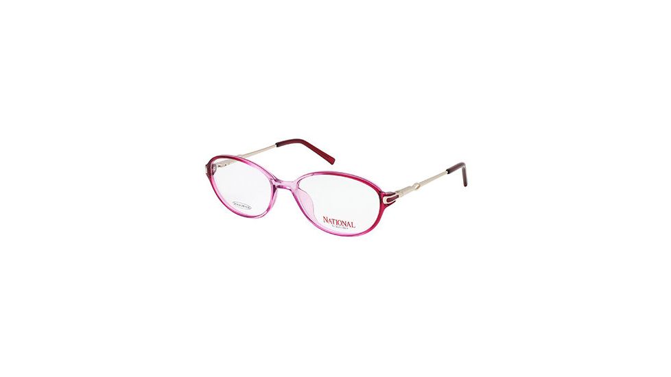 National NA0307 Eyeglass Frames - Shiny Bordeaux Frame Color
