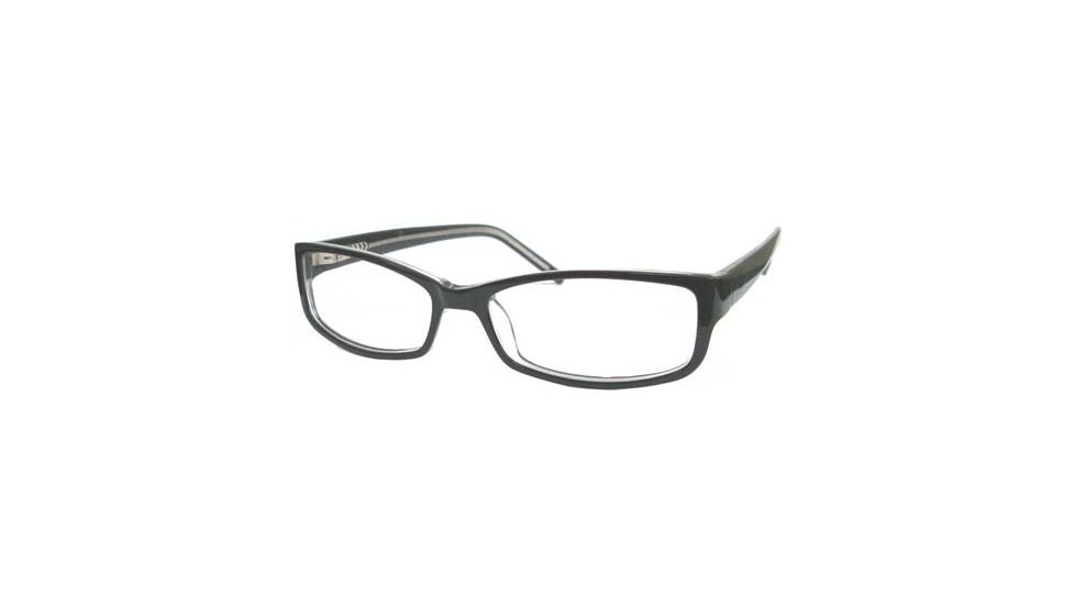 National NA0309 Eyeglass Frames - Black/Crystal Frame Color