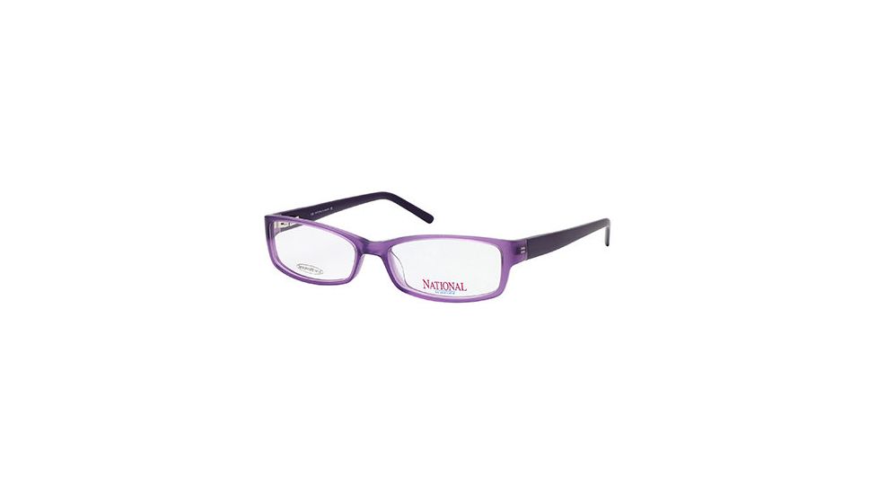 National NA0309 Eyeglass Frames - Shiny Violet Frame Color