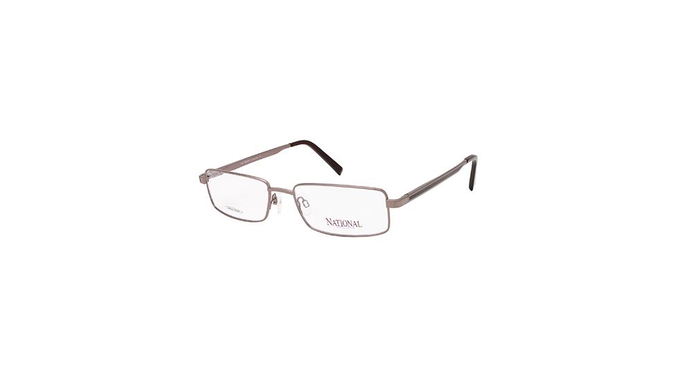 National NA0316 Eyeglass Frames - Shiny Dark Brown Frame Color