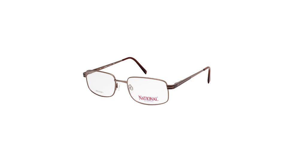 National NA0322 Eyeglass Frames - Shiny Dark Brown Frame Color