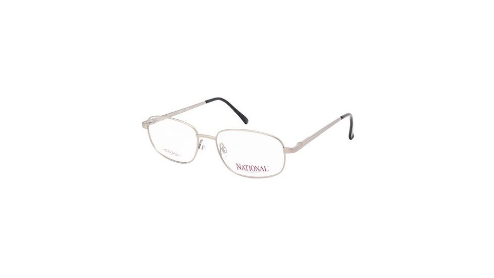 National NA0328 Eyeglass Frames - Shiny Gun Metal Frame Color