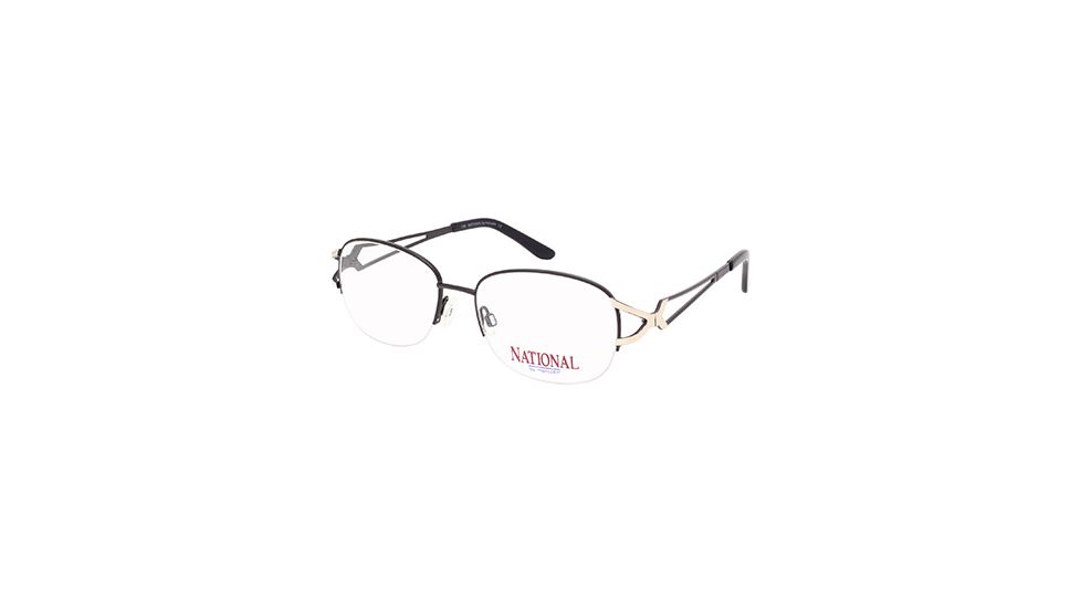 National NA0332 Eyeglass Frames - Black Frame Color