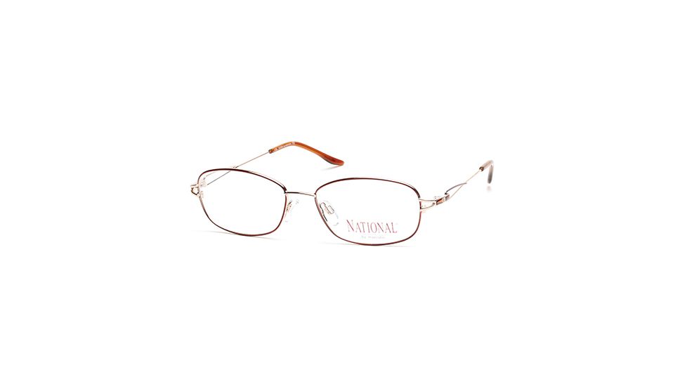 National NA0334 Eyeglass Frames - Gold Frame Color