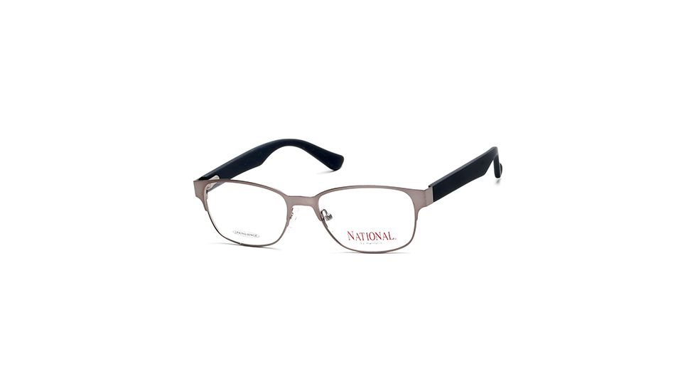 National NA0342 Eyeglass Frames - Matte Gun Metal Frame Color