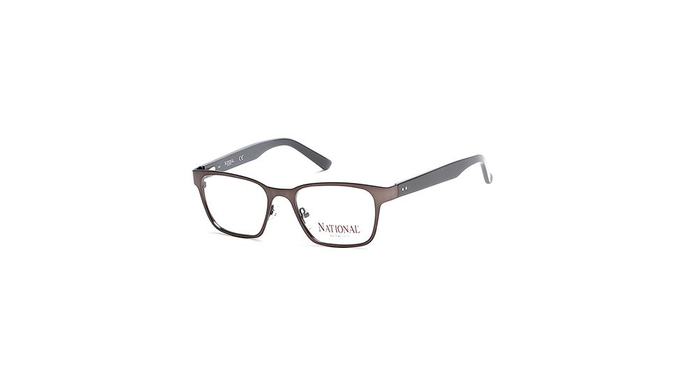 National NA0346 Eyeglass Frames - Matte Gun Metal Frame Color
