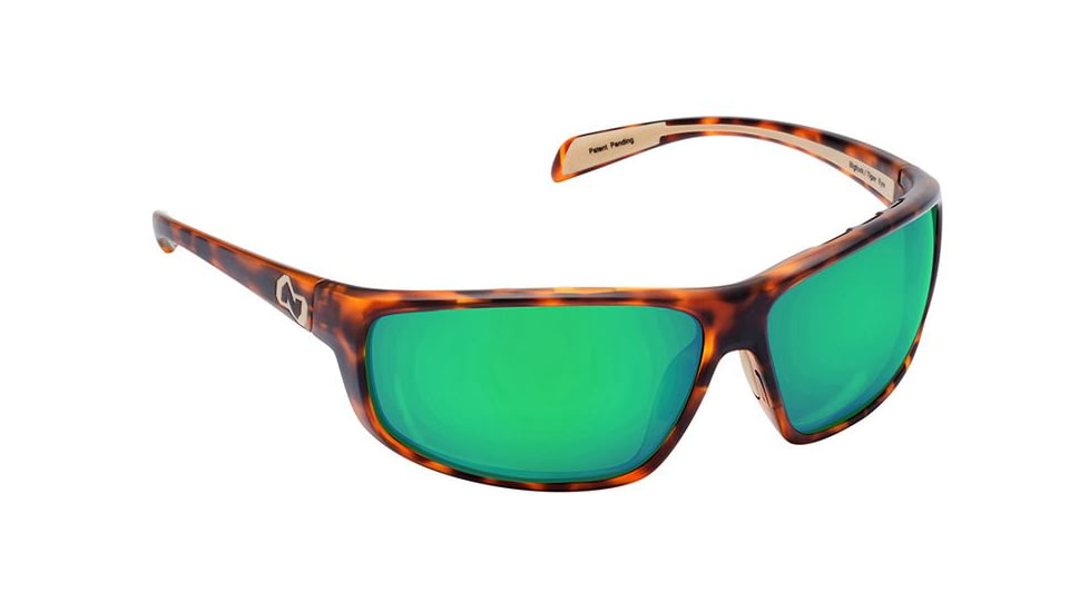 Native Eyewear Bigfork Sunglasses, Desert Tort Frame, Green Reflex Lens, Polarized, 161 312 529