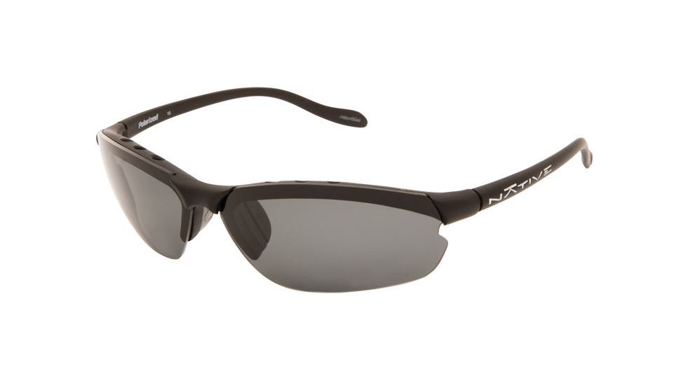 Native Eyewear Dash XP Sunglasses, Asphalt Frame, Gray Lens, Polarized, 116 302 502