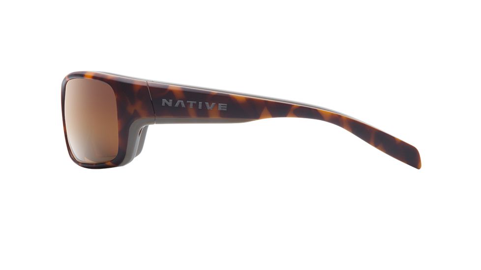 Native Eyewear Eddyline Progressive Prescription Sunglasses, Desert Tortoise / Matte Gray Frame, Polarized, 184 922 524PR
