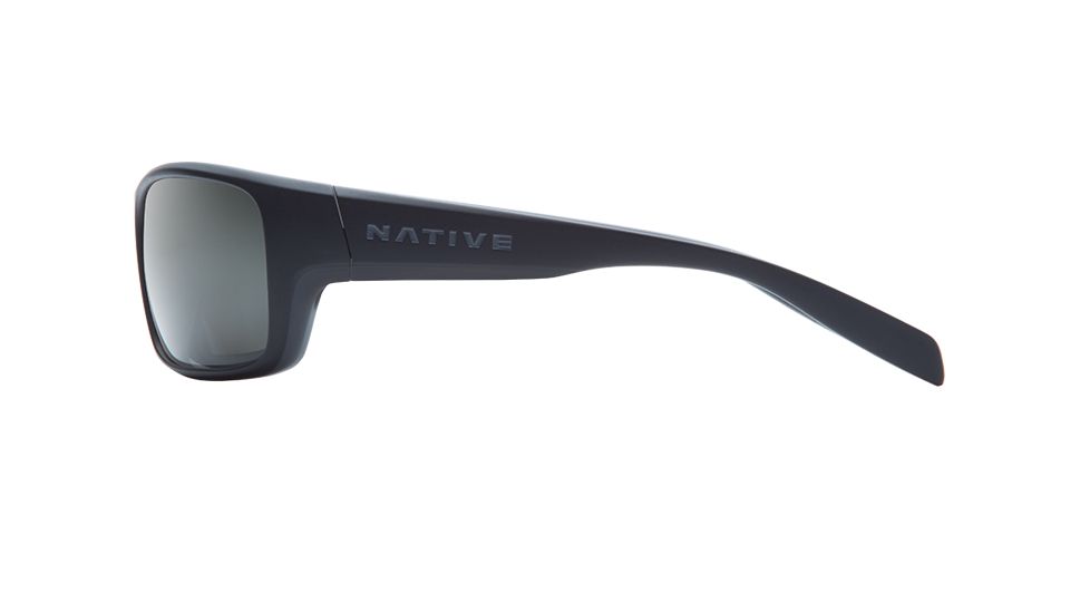 Native Eyewear Eddyline Progressive Prescription Sunglasses, Matte Black / Granite Frame, Polarized, 184 902 523PR