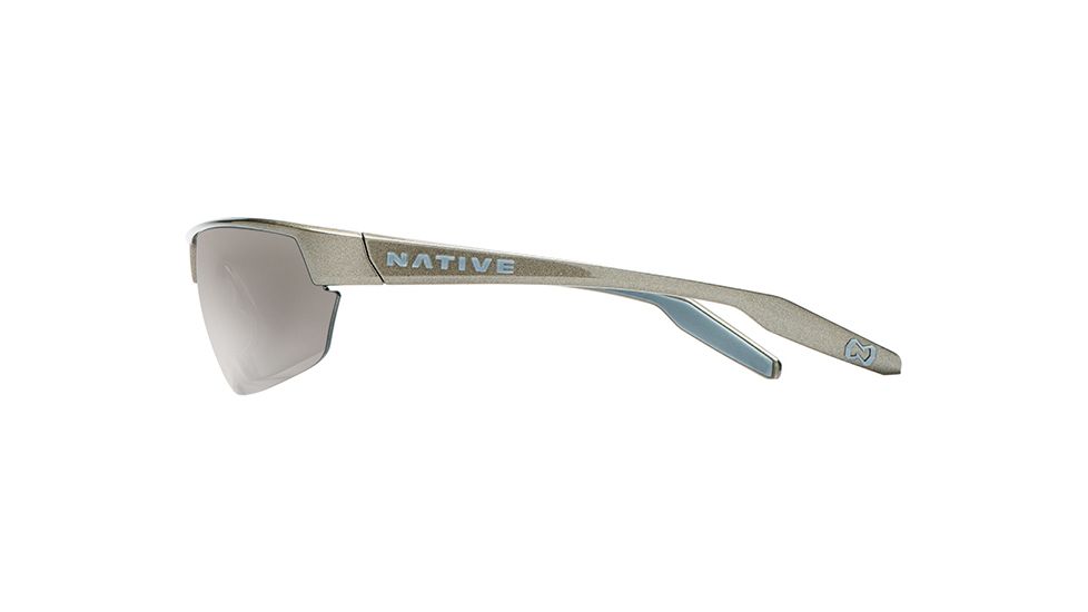 Native Eyewear Hardtop Ultra Sunglasses,Gunmetal Frame,Silver Reflex Lens,Polarized,171 347 528