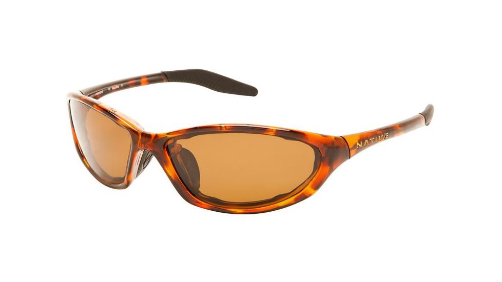 Native Eyewear Silencer Sunglasses, Maple Tort Frame, Brown Lens, Polarized, 115 342 515