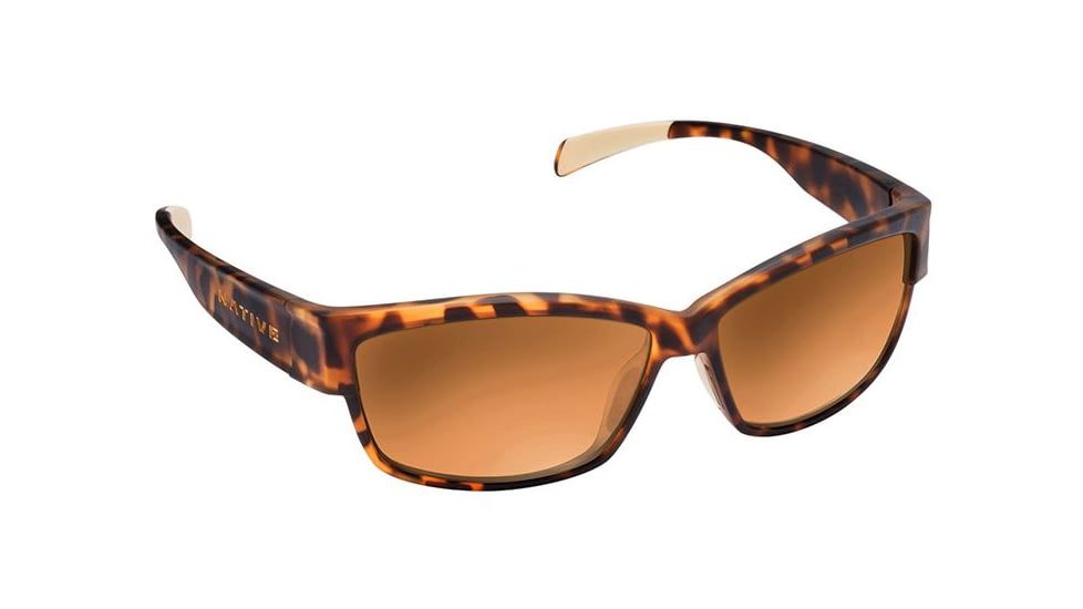 Native Eyewear Toolah Sunglasses, Desert Tort Frame, Bronze Reflex Lens, Polarized, 174 312 527