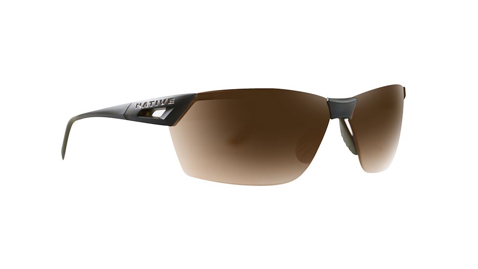 Native Eyewear Vigor AF, Matte Moss Frame, Brown Lens, 194 356 524