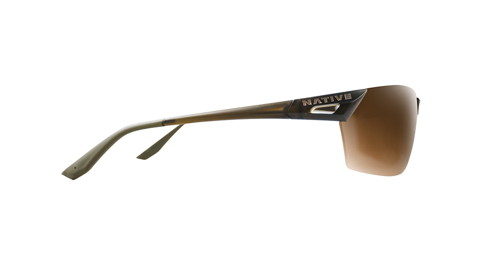 Native Eyewear Vigor AF, Matte Moss Frame, Brown Lens, 194 356 524