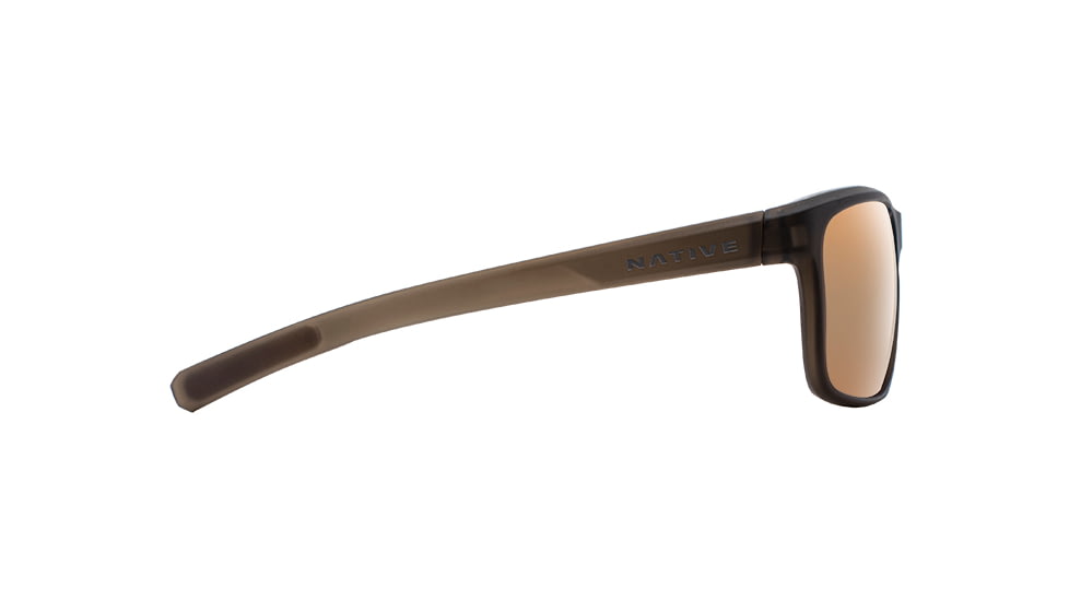Native Eyewear Wells, Dark Crystal Brown Frame, Bronze Reflex Lens, 190 913 527