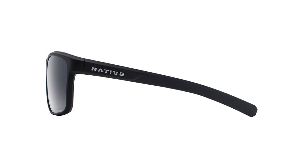Native Eyewear Wells, Matte Black Crystal Frame, Gray Lens, 190 928 523
