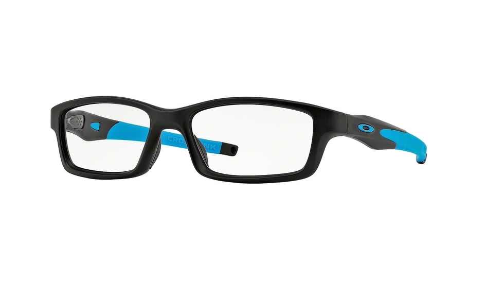 Oakley Crosslink Progressive Rx Eyeglasses OX8027-0453 802701-53 - Satin Black/Sky Blue Frame