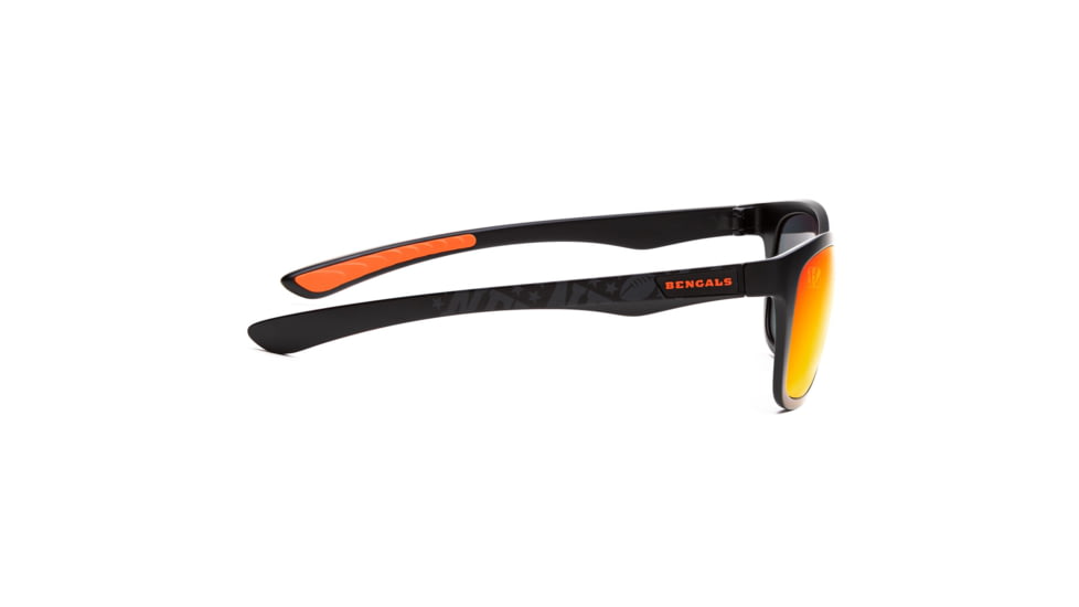 NFL Wayfarer Cincinnati Bengals Bifocal Prescription Sunglasses, Matte Black Frame, 622088T07BI