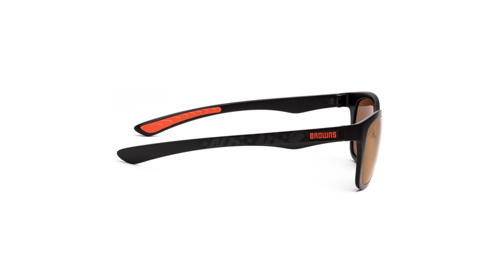 NFL Wayfarer Cleveland Browns Bifocal Prescription Sunglasses, Matte Black Frame, 622088T08BI