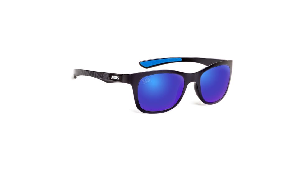 NFL Wayfarer Detroit Lions Bifocal Prescription Sunglasses, Matte Black Frame, 622088T11BI