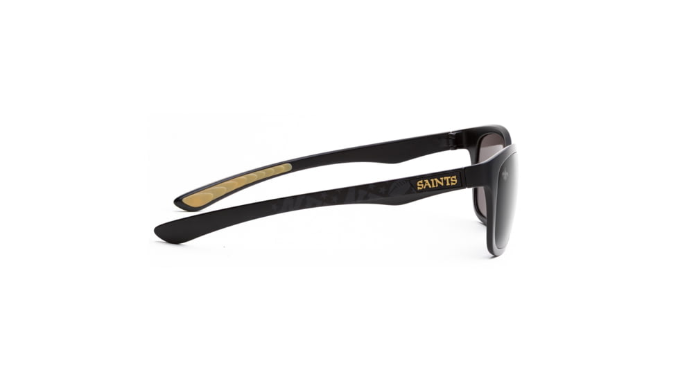 NFL Wayfarer New Orleans Saints Bifocal Prescription Sunglasses, Matte Black Frame, 622088T20BI