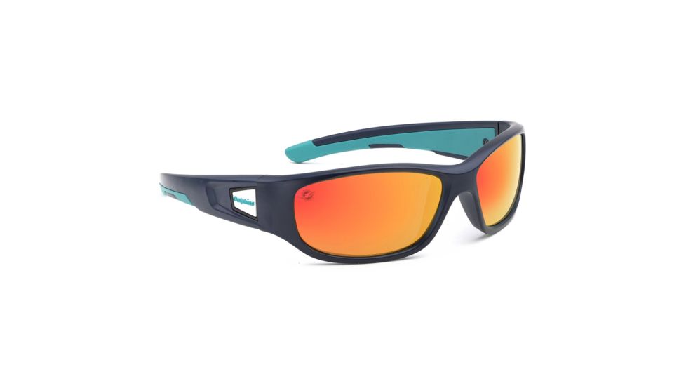NFL Zone Miami Dolphins Bifocal Prescription Sunglasses, Matte Dark Blue Frame, 655975T17BI
