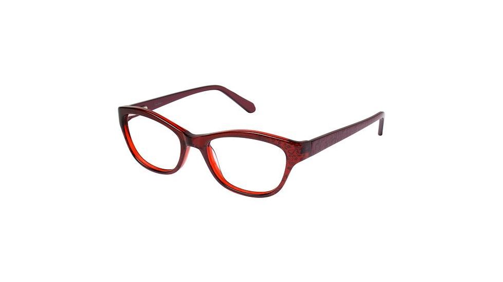 Nicole Miller Cabrini Eyeglass Frames - Frame BERRY, Size 49/17mm NMCABRINI02