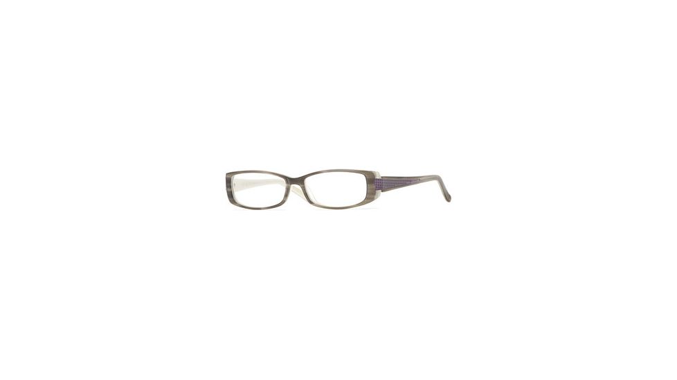 Nicole Miller Collection NL Merci SENL MERC00 Progressive Prescription Eyeglasses - Oyster SENL MERC005030 GY