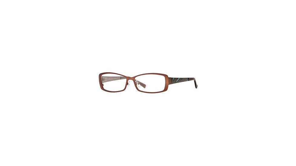 Nicole Miller Collection NL New Wave SENL NEWW00 Single Vision Prescription Eyewear - Brown Clash SENL NEWW005430 BN
