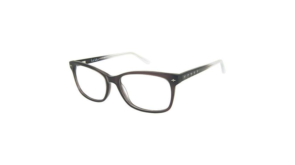 Nicole Miller Jaida Prescription Eyeglasses - Frame BLACK, Size 57/17mm NMJAIDA01