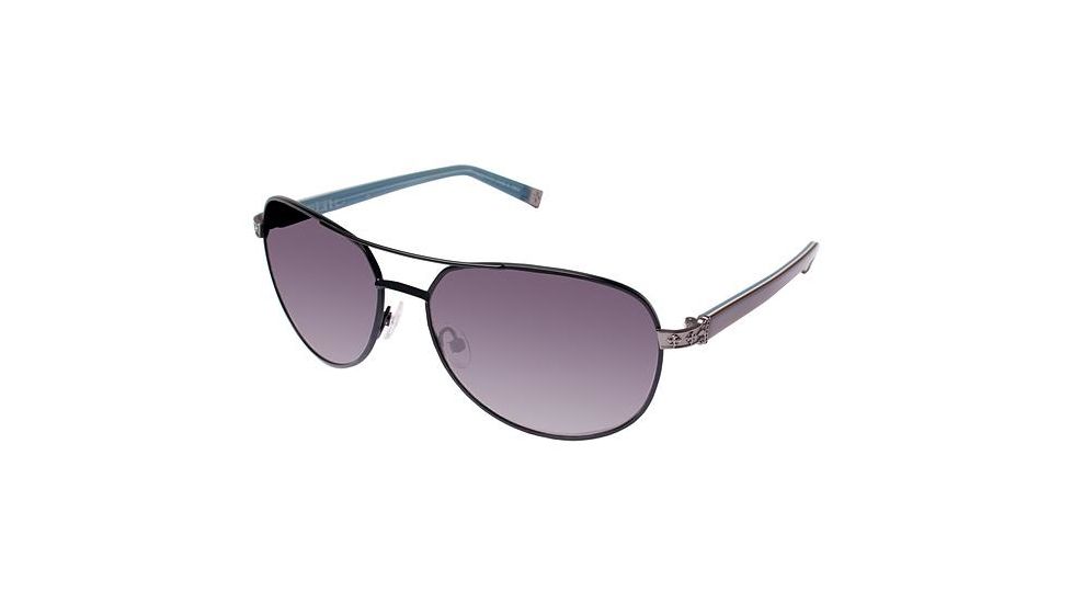 Nicole Miller Norfolk Single Vision Prescription Sunglasses NMNORFOLK02 - Frame Color Black