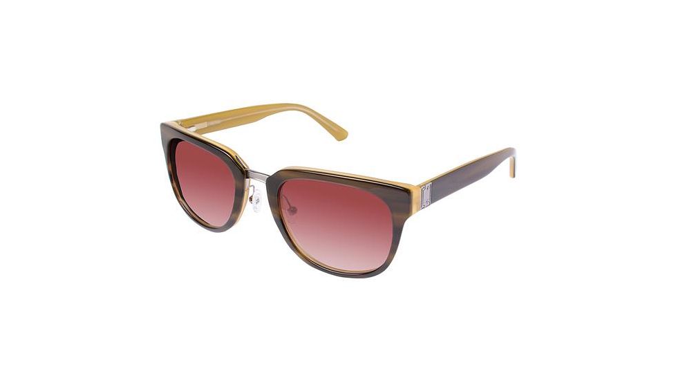 Nicole Miller Tompkins Bifocal Prescription Sunglasses NMTOMPKINS03 - Frame Color Olive Horn