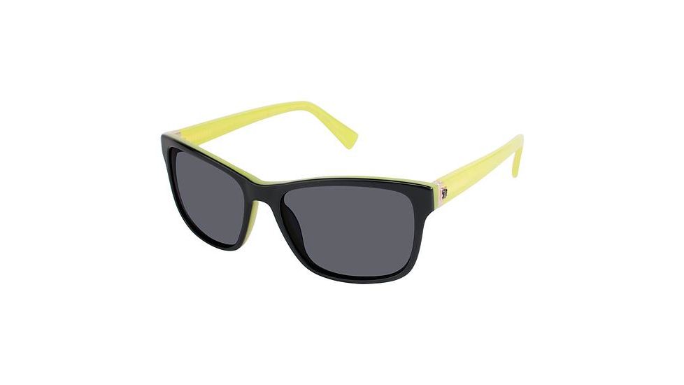 Nicole Miller Waterside Sunglasses - Frame BLACK, Lens Color Dark Grey, Size 56/17mm NMWATERSIDE01