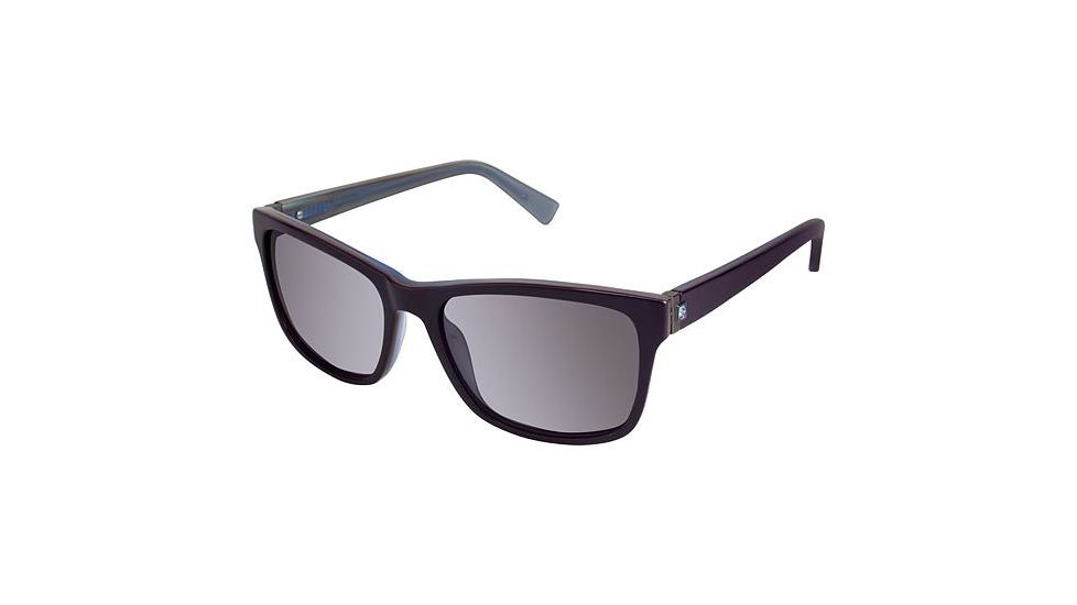 Nicole Miller Waterside Sunglasses - Frame DARK ORCHID, Lens Color Light Flash, Size 56/17mm NMWATERSIDE03