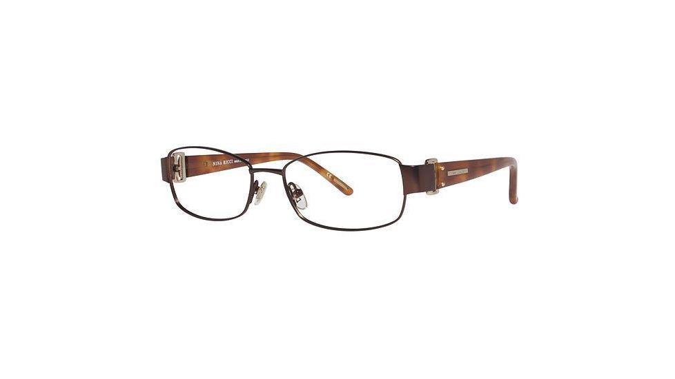 Nina Ricci NR2401CF Bifocal Prescription Eyeglasses - Frame BROWN/GREEN TORTOISE, Size 53/16mm NR2401CF02