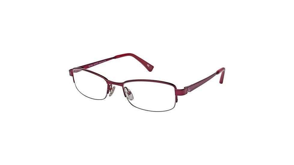 Nina Ricci NR2748 Single Vision Prescription Eyeglasses - Frame BURGUNDY, Size 50/18mm NR2748F03