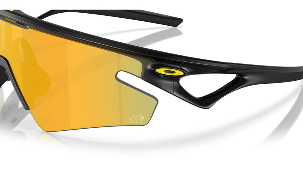 Oakley 2025 Tour De France Sphaera Slash Sunglasses, Matte Black Ink, PRIZM 24K Polarized, PRIZM 24K Polarized, OO9499-0836