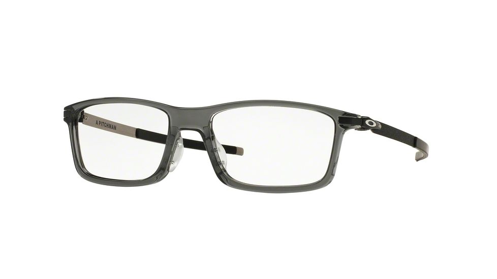 Oakley A PITCHMAN OX8096 Single Vision Prescription Eyeglasses 809606-55 - Grey Smoke Frame