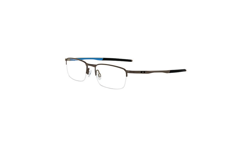 Oakley Barrelhouse 0.5 Progressive Prescription Eyeglasses, Pewter/Sky Blue Frame, OX3174-0651PR