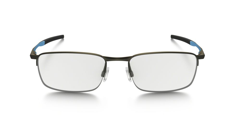 Oakley Barrelhouse 0.5 Progressive Prescription Eyeglasses, Pewter/Sky Blue Frame, OX3174-0653PR