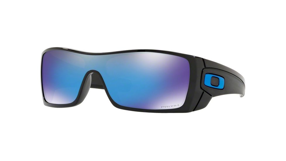 Oakley Batwolf Sunglasses 910158-27 - Polished Black Frame, Prizm Sapphire Lenses
