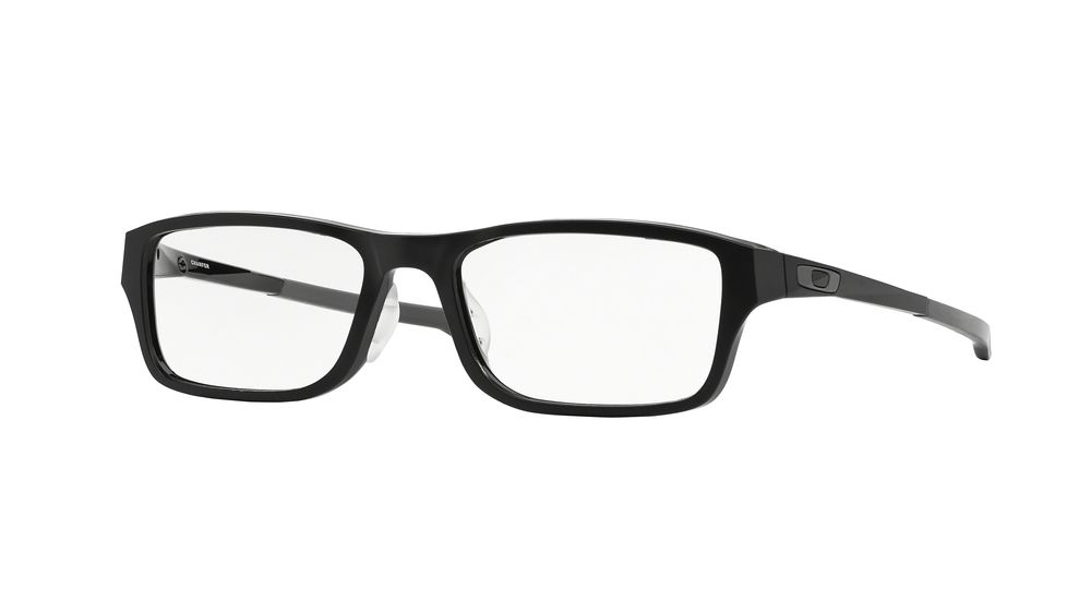 Oakley CHAMFER A OX8045 Prescription Eyeglasses 804501-55 - Satin Black Frame, Clear Lenses