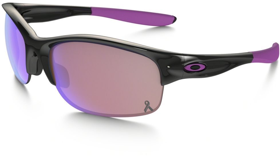 Oakley Commit SQ Progressive Vision Prescription Sunglasses 03-797 OO9086-24-330-62 - Lens Diameter 62 mm, Frame Color Polished Black/Breast Cancer