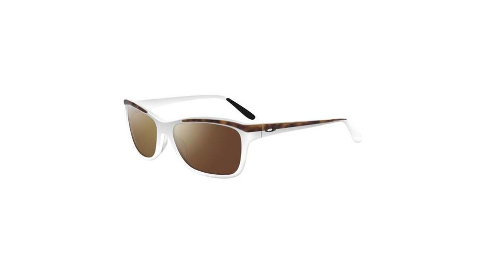 Oakley Confront White Tortoise Frame w/ Dark Brown GradientLenses Women's Sunglasses OO2024-02