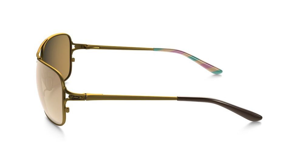 Oakley Conquest Sunglasses Satin Gold/Iris Frame, Tungsten Iridium Lens-OO4101-03
