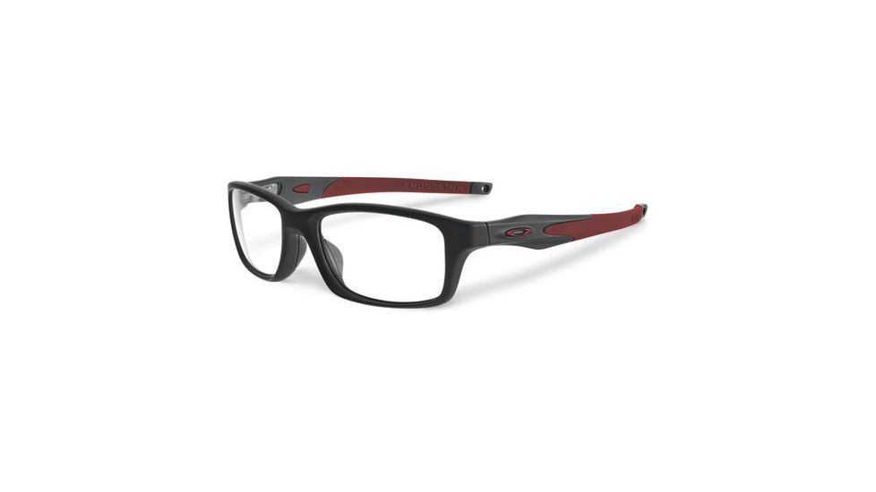 Oakley Crosslink 55mm Mens Eyeglasses, Satin Black/Black Frame OX8030-0555