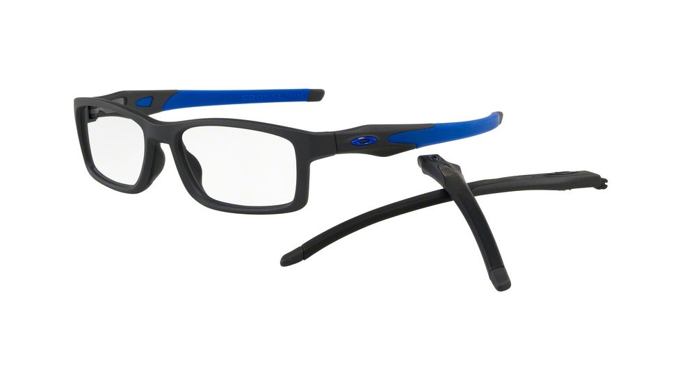 Oakley CROSSLINK A MNP OX8141 Progressive Prescription Eyeglasses, 56mm, Steel, OX8141-814107-56-PRO