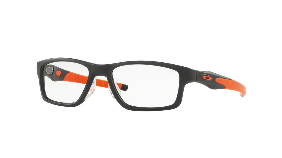 Oakley CROSSLINK MNP OX8090 Progressive Prescription Eyeglasses 809001-55 - Satin Black Frame
